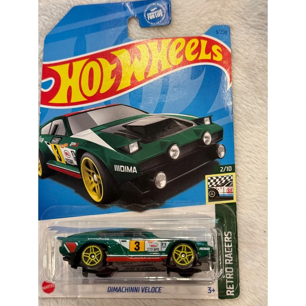 Hot Wheels Dimachinni Veloce Green Retro‎ Racers 2/10 Diecast Car 5/250 HKH03